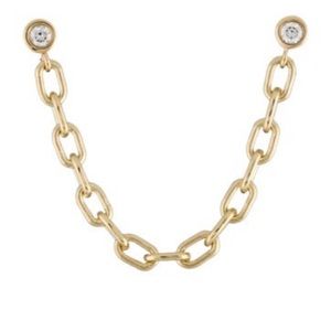 14K Diamond Chill Weekend Single Drop Earring